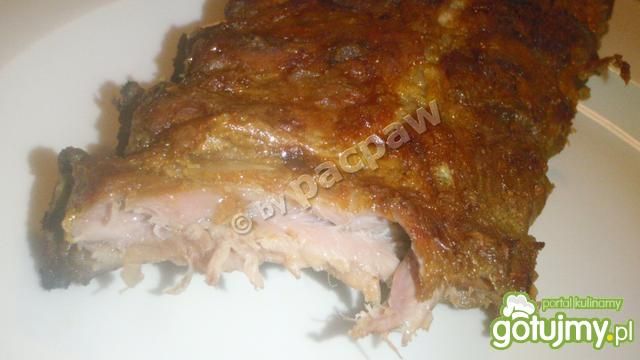 Pieczone żeberka w musztardzie  Pieczone żeberka w musztardzie