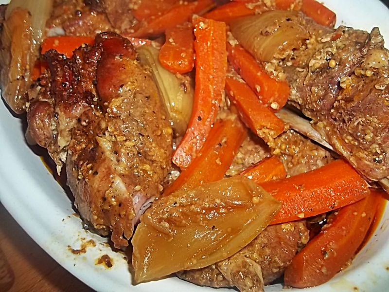 Pieczone żeberka z kawą