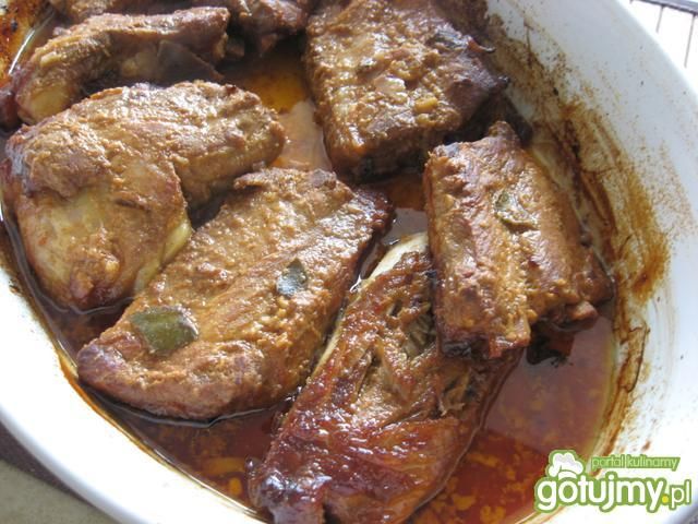 Pieczone żeberka  z syropem klonowym