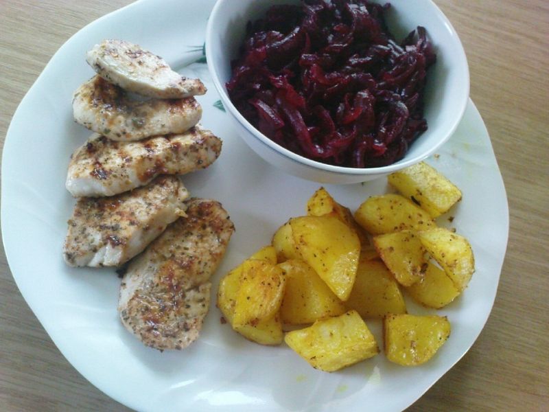 Pieczone ziemniaczki z kurkumą