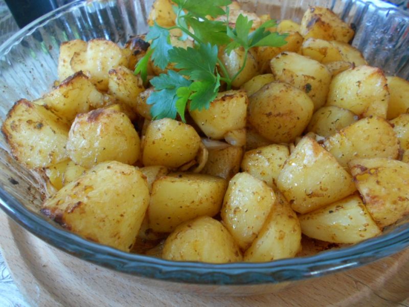 Pieczone ziemniaczki z octem balsamicznym