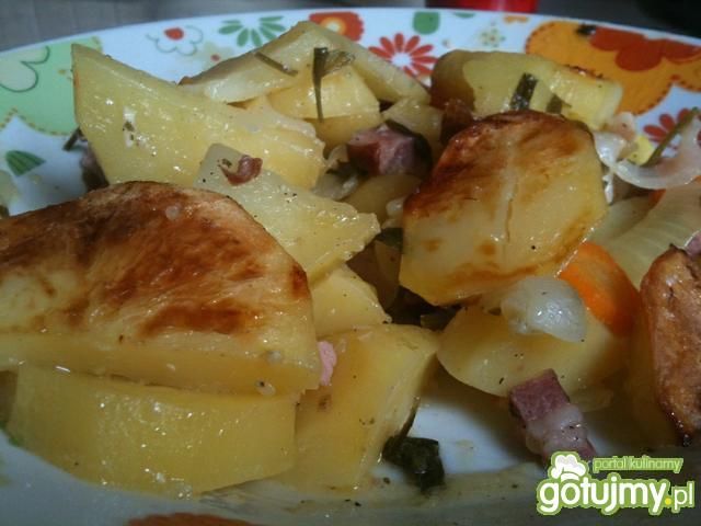 Pieczone ziemniaki z boczkiem Pieczone ziemniaki z boczkiem