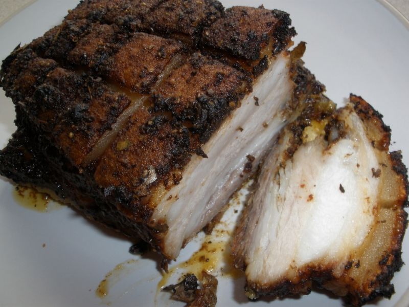 Pieczony boczek z chrupiąca skórką