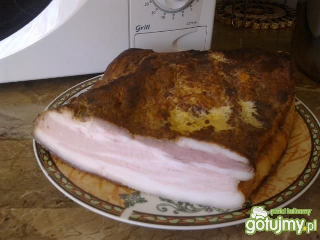 Pieczony boczek z papryką 