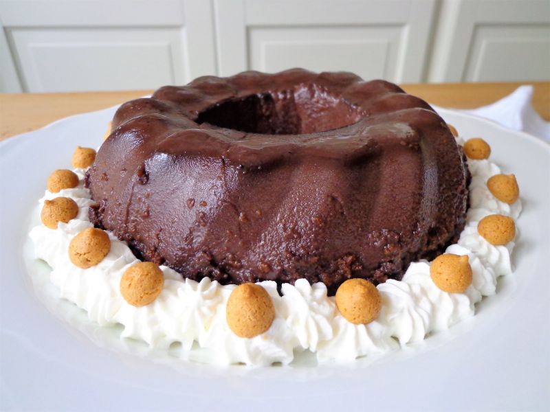 Pieczony budyń amaretto