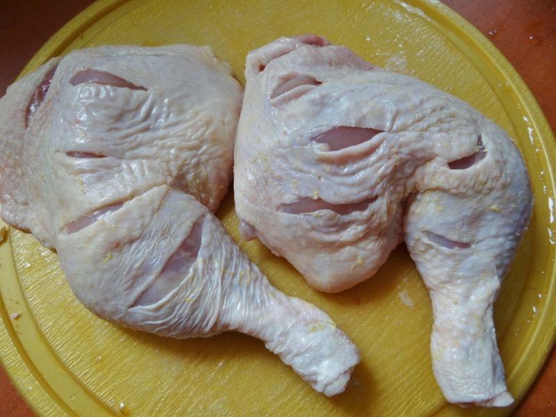 Pieczony kurczak w marynacie musztardowo-miodowej