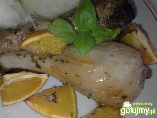 Pieczony kurczak w pomarańczach Pieczony kurczak w pomarańczach