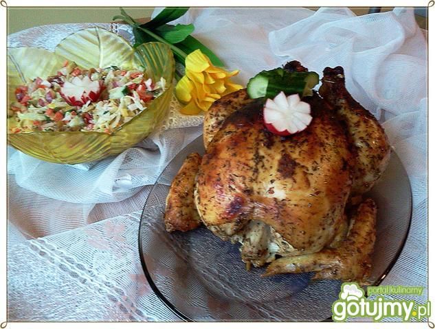 Pieczony kurczak z colą w tle Pieczony kurczak z colą w tle