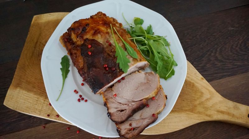 Pieczony schab miodowy