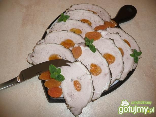 Pieczony schab z morelą