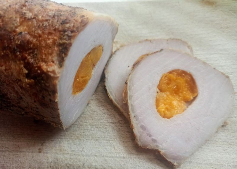 Pieczony schab z morelami Pieczony schab z morelami