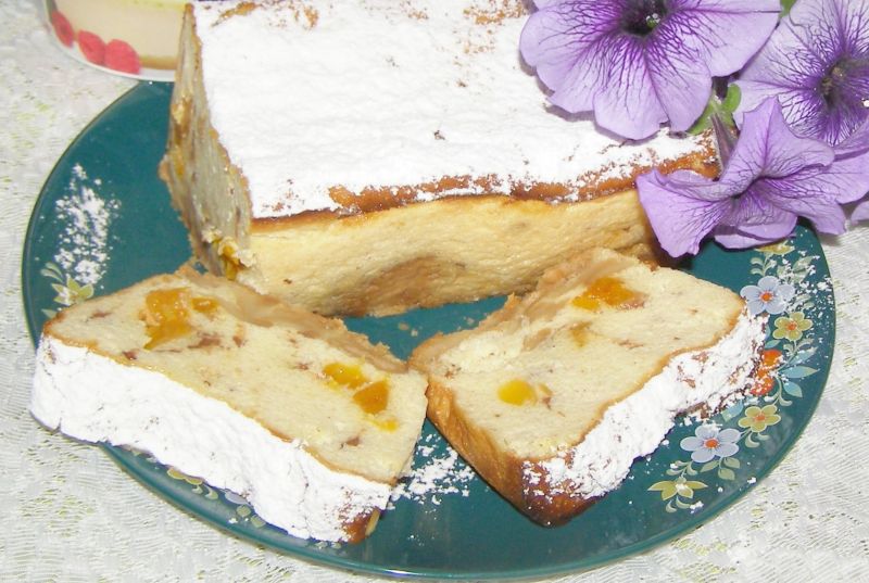 Pieczony sernik z delicjami bez spodu i tłuszczu