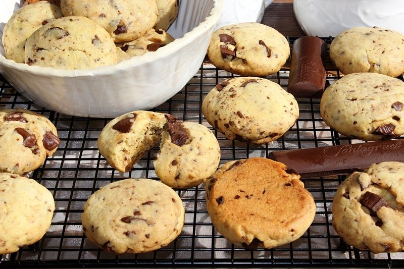 Pieguski, czyli łatwe ciasteczka z czekoladą