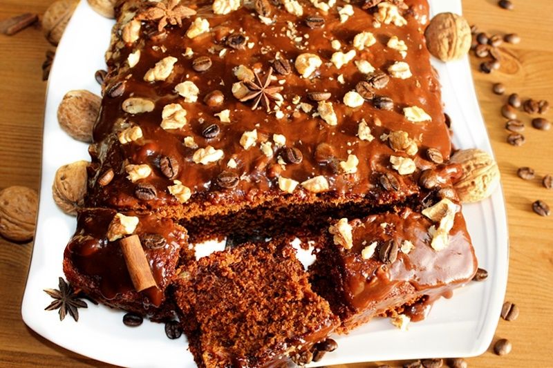 Piernik kawowy z bananem