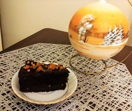 Piernik z kremem czekoladowym 