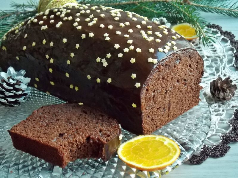 Piernik z winem i polewą