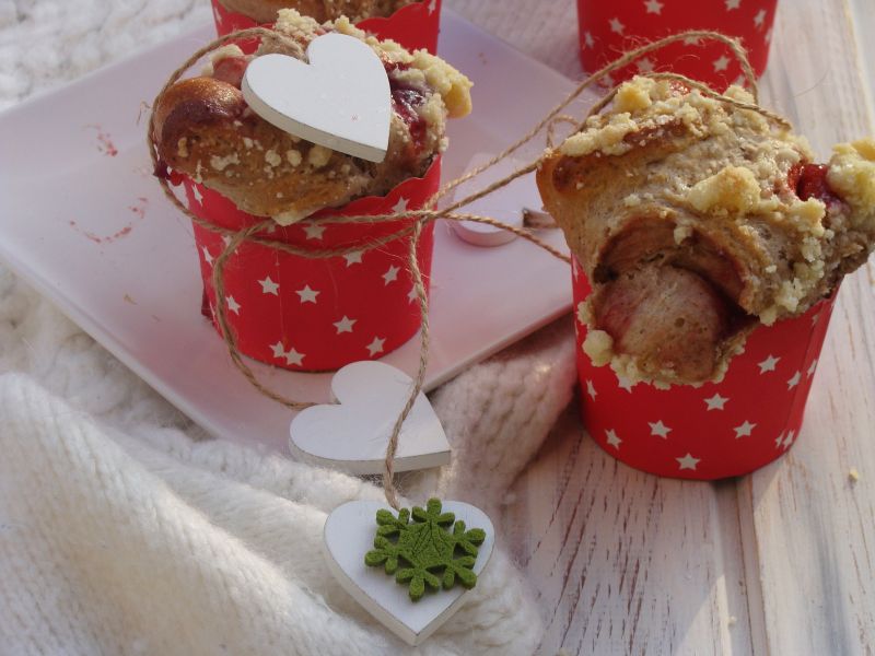 Piernikowe bułeczki z konfiturą 