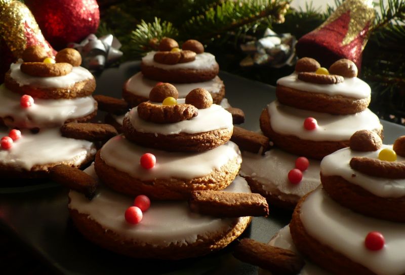 Piernikowe choinki i bałwanki