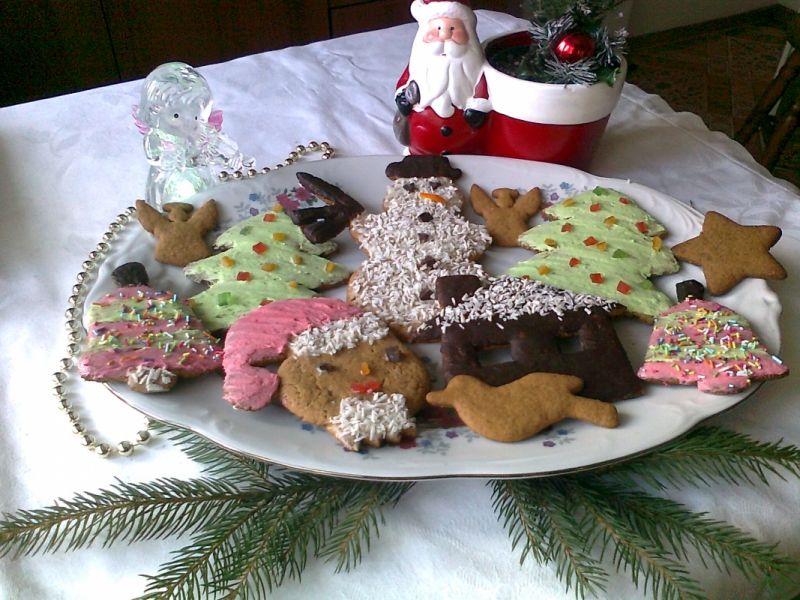 Piernikowe ciastka na choinkę
