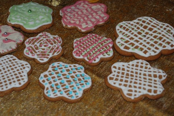 Piernikowe kolorowe kwiatuszki Piernikowe kolorowe kwiatuszki