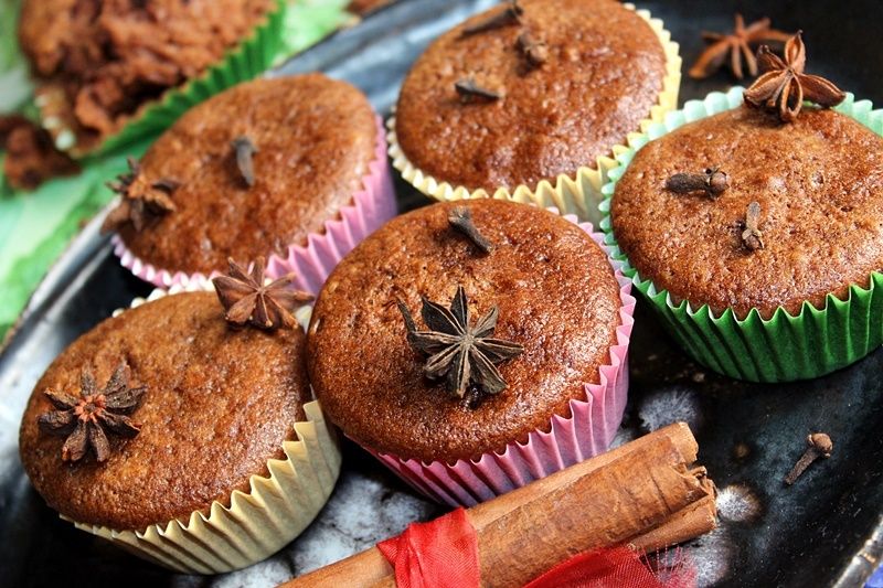 Piernikowe muffinki bezglutenowe z mąki ryżowej Piernikowe muffinki bezglutenowe z mąki ryżowej