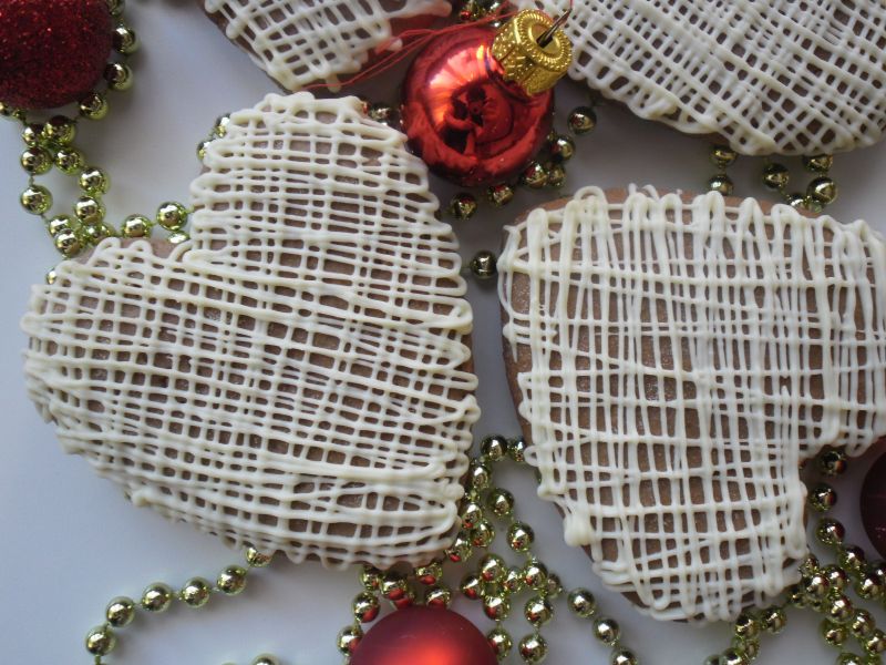 Piernikowe serca z kardamonem Piernikowe serca z kardamonem