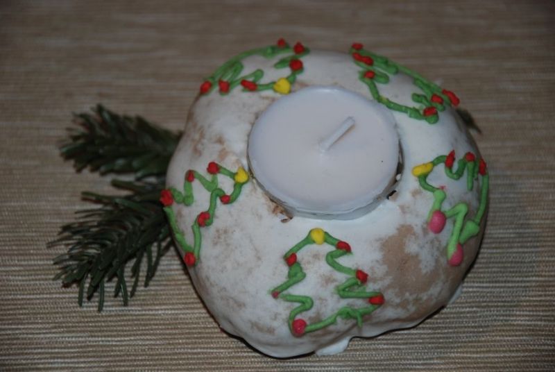 Piernikowe świeczniki Piernikowe świeczniki