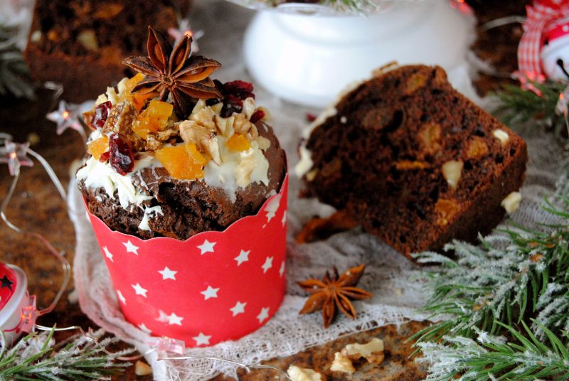 Piernikowo- bakaliowe muffuny Piernikowo- bakaliowe muffuny