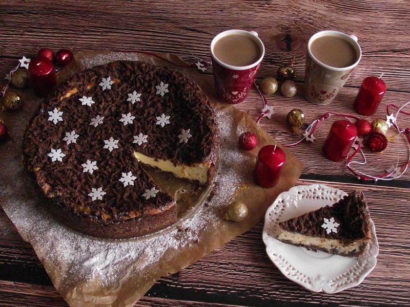 Piernikowy sernik królewski ze skórką pomarańczy 