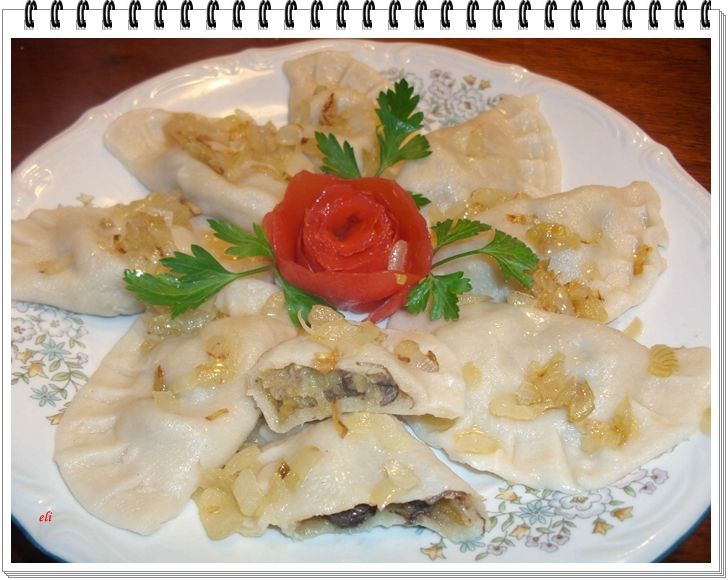 Pierogi Eli z dynią i grzybami Pierogi Eli z dynią i grzybami