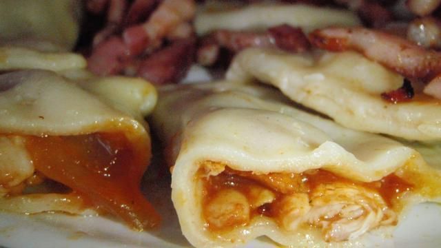 Pierogi o smaku kurczaka z Meksyku Pierogi o smaku kurczaka z Meksyku