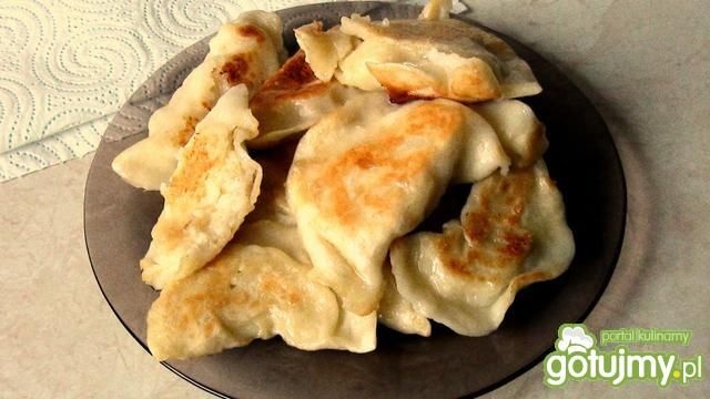 Pierogi ruskie podpiekane na patelni