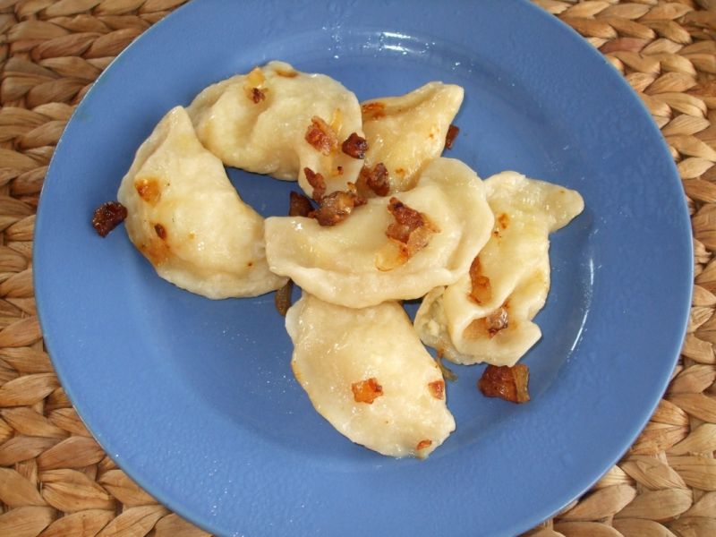 Pierogi ruskie z cebulką Pierogi ruskie z cebulką
