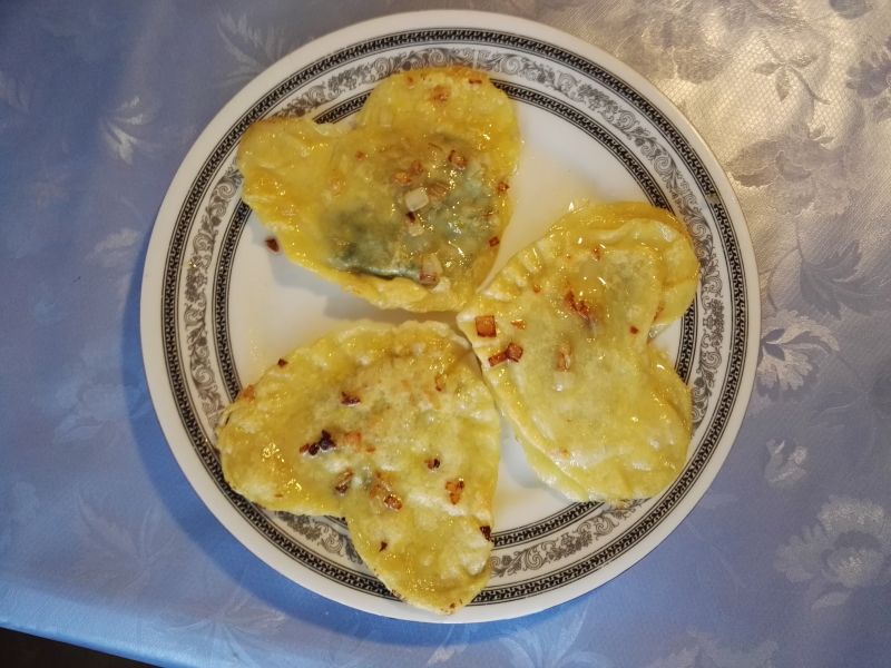 Pierogi - serca ze szpinakiem i serem Pierogi - serca ze szpinakiem i serem