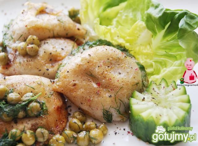 Pierogi w pikantnym groszku :