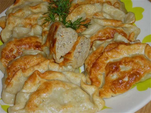 Pierogi z boczniakami i mięsem Pierogi z boczniakami i mięsem