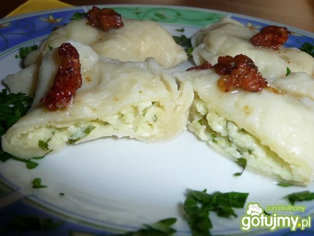 Pierogi z farszem z dodatkiem pietruszki Pierogi z farszem z dodatkiem pietruszki