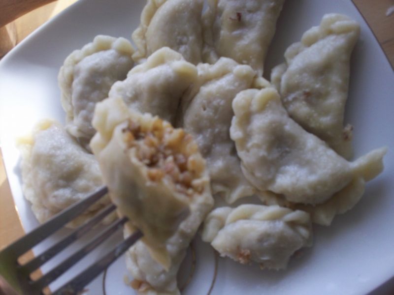 Pierogi z farszem z kaszy gryczanej Pierogi z farszem z kaszy gryczanej
