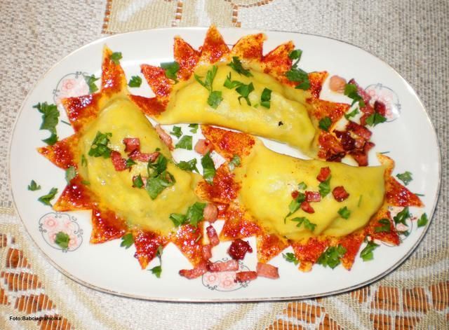 Pierogi z farszem z płucek i serduszek   Pierogi z farszem z płucek i serduszek