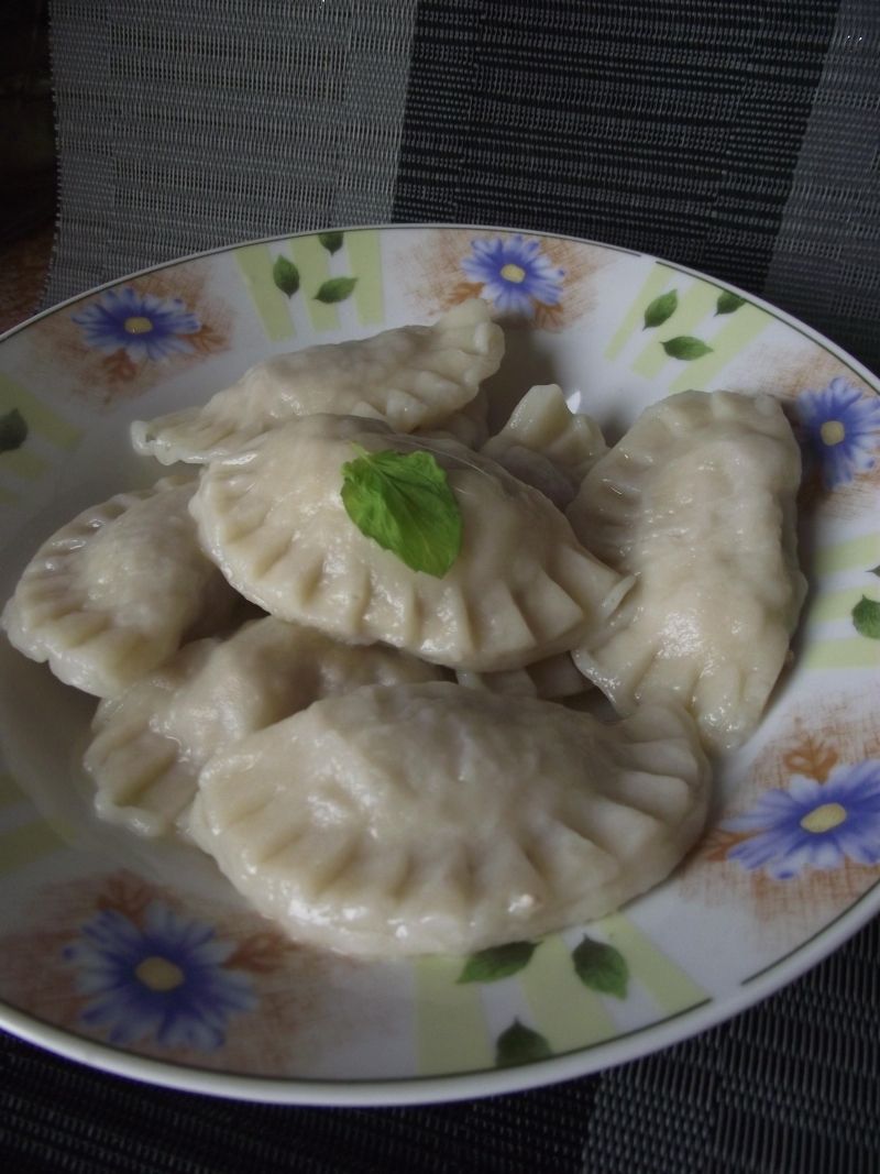Pierogi z gotowanym boczkiem 
