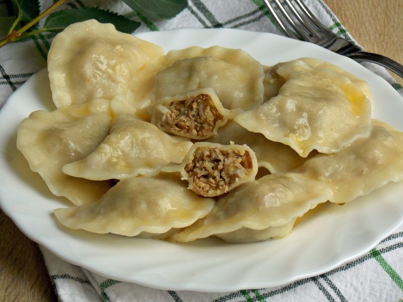 Pierogi z indykiem i kaszą kuskus Pierogi z indykiem i kaszą kuskus