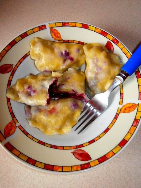 Pierogi z jagodami