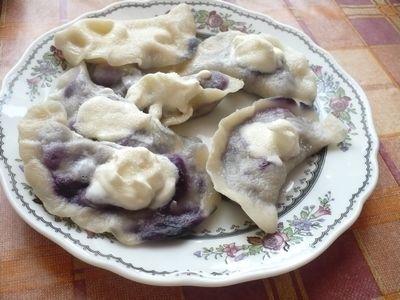 Pierogi z jagodami Pierogi z jagodami