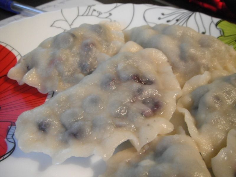 Pierogi z jagodami