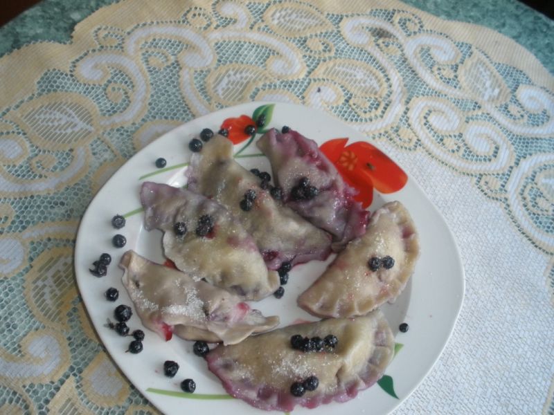 Pierogi z jagodami 
