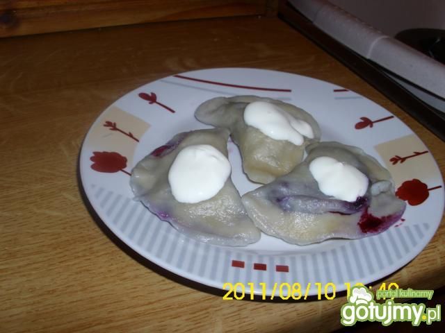 Pierogi z jagodami.!