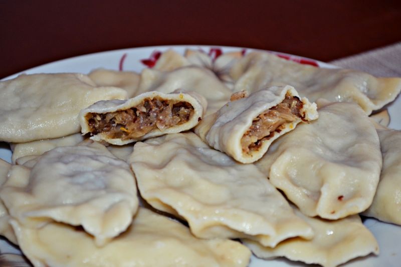 Pierogi z kapustą i grzybami
