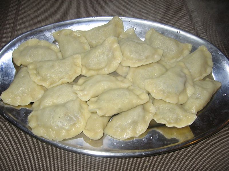 Pierogi z kapustą, mięsem i grzybami Pierogi z kapustą, mięsem i grzybami