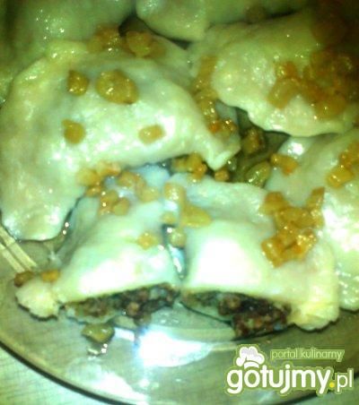Pierogi z kaszą i męsem