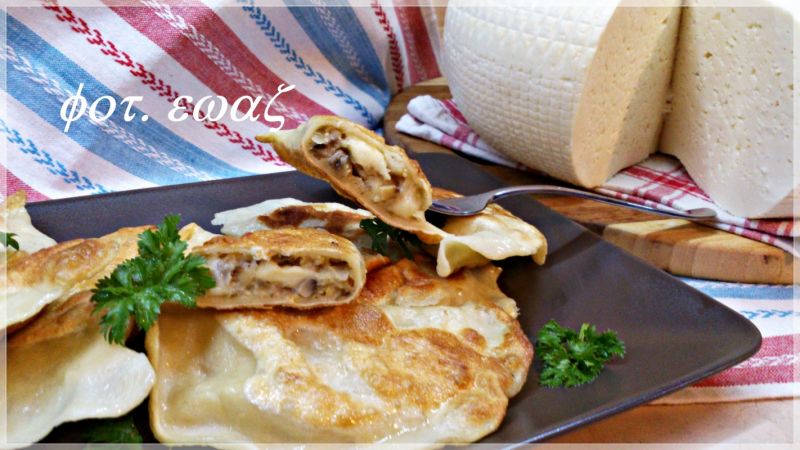 Pierogi z kaszą jaglaną i serem korycińskim